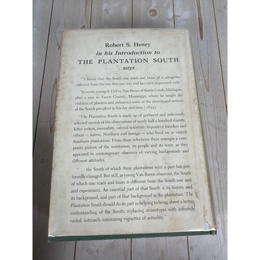 The Plantation South Katharine M. Jones 1957 First Edition History Bobbs-Merrill